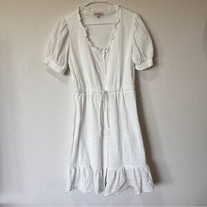 Nanette Lepore Eyelet White Dress Women’s Size‎ 12